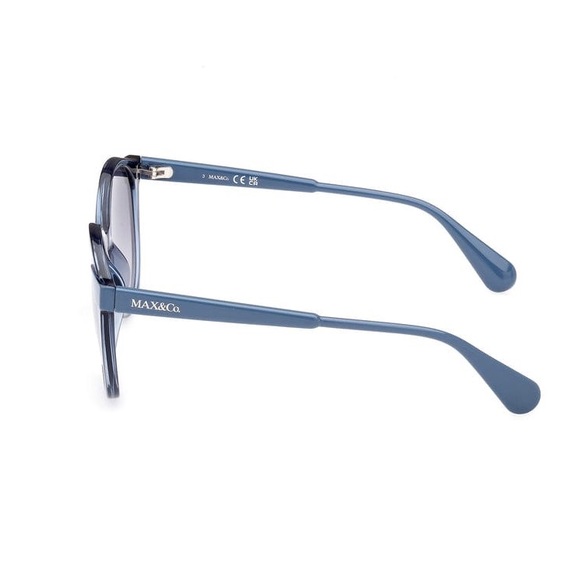 MAX&CO SUNWEAR
MO0084 87W - SHINY TURQUOISE / SHINY LIGHT BLUE Size: 55:18:140MM - Picture 4 of 11